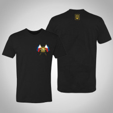 Golden State Warriors Filipino Heritage Dual Flags Black T-Shirt