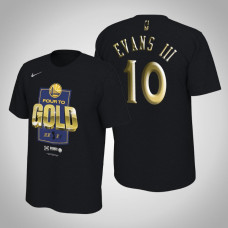 Golden State Warriors Jacob Evans III #10 Rivalry 2019 Finals Bound Black T-Shirt