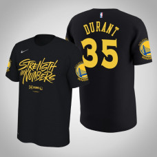 Golden State Warriors #35 Kevin Durant Black Playoffs Bound T-Shirt Golden State Warriors #35 Kevin Durant Black Playoffs Bound T-Shirt