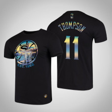 Golden State Warriors Klay Thompson #11 Black City Landmark Short Sleeve T-Shirt Golden State Warriors Klay Thompson #11 Black City Landmark Short Sleeve T-Shirt