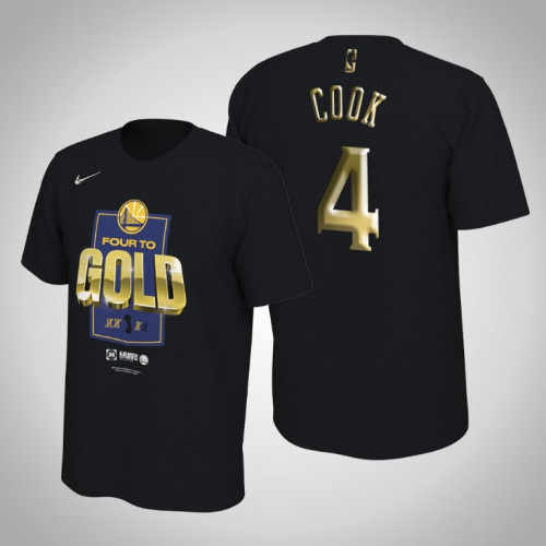 Golden State Warriors Quinn Cook #4 Rivalry 2019 Finals Bound Black T-Shirt Golden State Warriors Quinn Cook #4 Rivalry 2019 Finals Bound Black T-Shirt