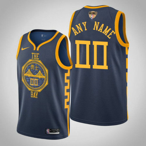 Golden State Warriors Custom #00 Navy City 2022 Champions Jersey - Finals Golden State Warriors Custom #00 Navy City 2022 Champions Jersey - Finals