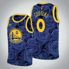 Golden State Warriors DeMarcus Cousins #0 Navy Rose National Flower 2022 Champions Jersey - Nike