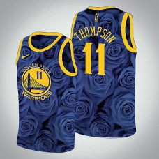 Golden State Warriors Klay Thompson #11 Navy Rose National Flower Jersey  - Nike