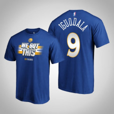 Golden State Warriors #9 Andre Iguodala Royal Playoffs Bound T-Shirt Golden State Warriors #9 Andre Iguodala Royal Playoffs Bound T-Shirt