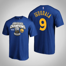 Golden State Warriors Andre Iguodala #9 Royal 2019 Western Conference Champions Level of Desire T-Shirt Golden State Warriors Andre Iguodala #9 Royal 2019 Western Conference Champions Level of Desire T-Shirt