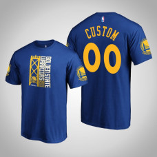 Golden State Warriors Custom #00 Royal 2019 Western Conference Champions Identity T-Shirt Golden State Warriors Custom #00 Royal 2019 Western Conference Champions Identity T-Shirt