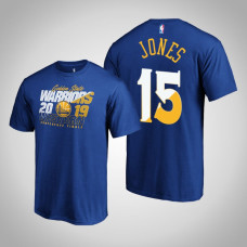 Golden State Warriors Damian Jones #15 2019 Playoffs Western Conference Finals Bound Real Flava Royal T-Shirt