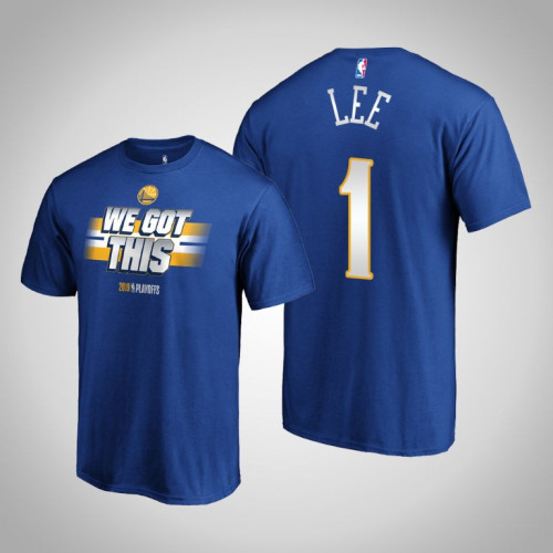 Golden State Warriors #1 Damion Lee Playoffs Bound T-Shirt Golden State Warriors #1 Damion Lee Playoffs Bound T-Shirt