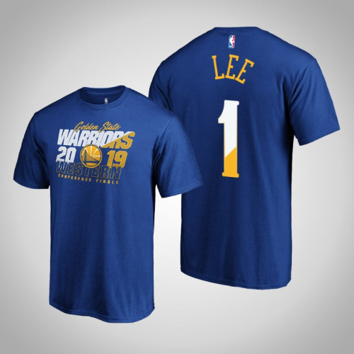 Golden State Warriors Damion Lee #1 2019 Playoffs Western Conference Finals Bound Real Flava Royal T-Shirt Golden State Warriors Damion Lee #1 2019 Playoffs Western Conference Finals Bound Real Flava Royal T-Shirt
