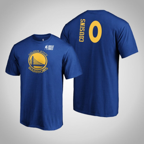 Golden State Warriors DeMarcus Cousins #0 2019 Finals Bound Royal T-Shirt Golden State Warriors DeMarcus Cousins #0 2019 Finals Bound Royal T-Shirt