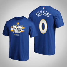 Golden State Warriors #0 DeMarcus Cousins Playoffs Bound T-Shirt