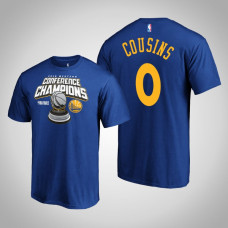Golden State Warriors DeMarcus Cousins #0 Royal 2019 Western Conference Champions Level of Desire T-Shirt Golden State Warriors DeMarcus Cousins #0 Royal 2019 Western Conference Champions Level of Desire T-Shirt