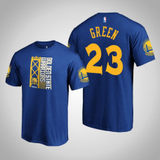Golden State Warriors Draymond Green #23 Royal 2019 Western Conference Champions Identity T-Shirt