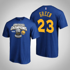 Golden State Warriors Draymond Green #23 Royal 2019 Western Conference Champions Level of Desire T-Shirt