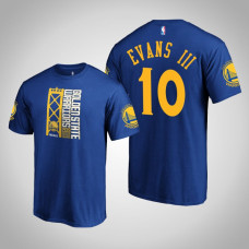 Golden State Warriors Jacob Evans III #10 Royal 2019 Western Conference Champions Identity T-Shirt