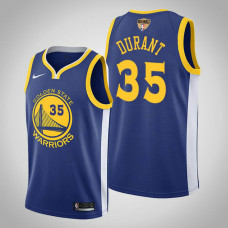 Golden State Warriors Kevin Durant #35 Royal 2019 Finals Jersey  -  Icon