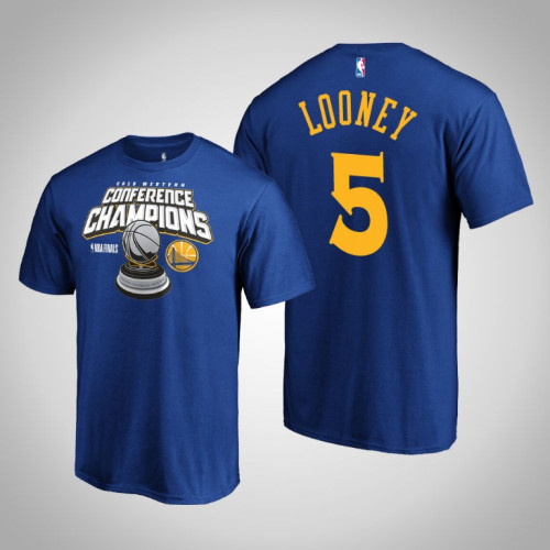 Golden State Warriors Kevon Looney #5 Royal 2019 Western Conference Champions Level of Desire T-Shirt Golden State Warriors Kevon Looney #5 Royal 2019 Western Conference Champions Level of Desire T-Shirt