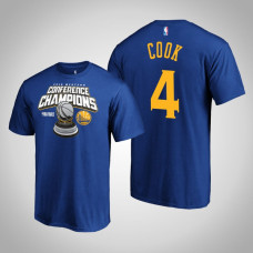 Golden State Warriors Quinn Cook #4 Royal 2019 Western Conference Champions Level of Desire T-Shirt Golden State Warriors Quinn Cook #4 Royal 2019 Western Conference Champions Level of Desire T-Shirt