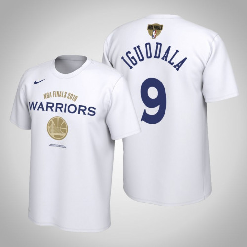 Golden State Warriors Andre Iguodala #9 2019 Finals Bound White T-Shirt Golden State Warriors Andre Iguodala #9 2019 Finals Bound White T-Shirt