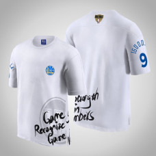 Golden State Warriors Andre Iguodala #9 2019 Finals Strength In Numbers Team Mantra White T-Shirt Golden State Warriors Andre Iguodala #9 2019 Finals Strength In Numbers Team Mantra White T-Shirt