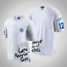Golden State Warriors Andrew Bogut #12 2019 Finals Strength In Numbers Team Mantra White T-Shirt