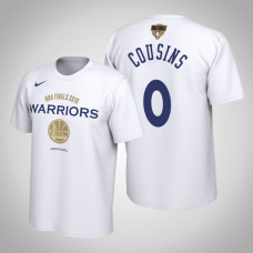 Golden State Warriors DeMarcus Cousins #0 2019 Finals Bound White T-Shirt