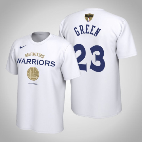 Golden State Warriors Draymond Green #23 2019 Finals Bound White T-Shirt Golden State Warriors Draymond Green #23 2019 Finals Bound White T-Shirt