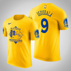 Golden State Warriors Andre Iguodala #9 2019 Playoffs Fans Name & Number Yellow T-Shirt - Men's Golden State Warriors Andre Iguodala #9 2019 Playoffs Fans Name & Number Yellow T-Shirt - Men's