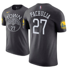 Golden State Warriors #27 Zaza Pachulia Statement T-Shirt