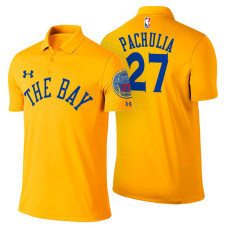 Golden State Warriors #27 Zaza Pachulia Gold City Polo