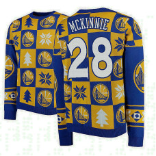 Golden State Warriors #28 Alfonzo McKinnie 2018 Christmas Sweater