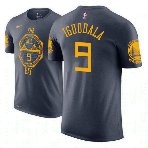 Golden State Warriors #9 Andre Iguodala Navy City T-Shirt Golden State Warriors #9 Andre Iguodala Navy City T-Shirt