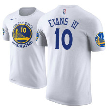 Golden State Warriors #10 Jacob Evans III White Association T-Shirt