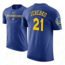 Jonas Jerebko Golden State Warriors #21 Royal Practice Essential T-Shirt