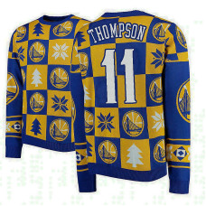 Klay Thompson Golden State Warriors #11 Gold 2018 Christmas Sweater Klay Thompson Golden State Warriors #11 Gold 2018 Christmas Sweater