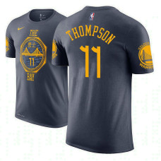 Golden State Warriors #11 Klay Thompson Navy City T-Shirt Golden State Warriors #11 Klay Thompson Navy City T-Shirt