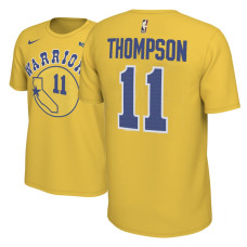Golden State Warriors #11 Klay Thompson Hardwood Classics T-Shirt Golden State Warriors #11 Klay Thompson Hardwood Classics T-Shirt