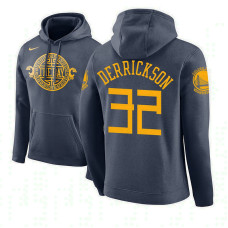 Golden State Warriors #32 Marcus Derrickson Navy City Hoodie Golden State Warriors #32 Marcus Derrickson Navy City Hoodie
