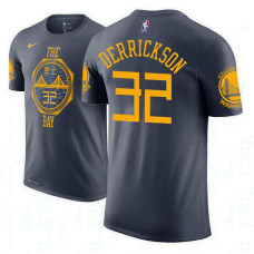 Golden State Warriors #32 Marcus Derrickson Navy City T-Shirt Golden State Warriors #32 Marcus Derrickson Navy City T-Shirt