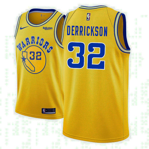 Golden State Warriors #32 Marcus Derrickson Gold Hardwood Classics 2022 Champions Jersey Golden State Warriors #32 Marcus Derrickson Gold Hardwood Classics 2022 Champions Jersey