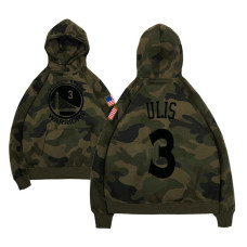 Golden State Warriors #3 Tyler Ulis Camo Name & Number Hoodie Golden State Warriors #3 Tyler Ulis Camo Name & Number Hoodie