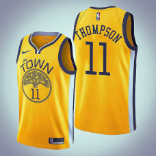 Klay Thompson Golden State Warriors #11 Earned Edition Yellow Jersey Klay Thompson Golden State Warriors #11 Earned Edition Yellow Jersey