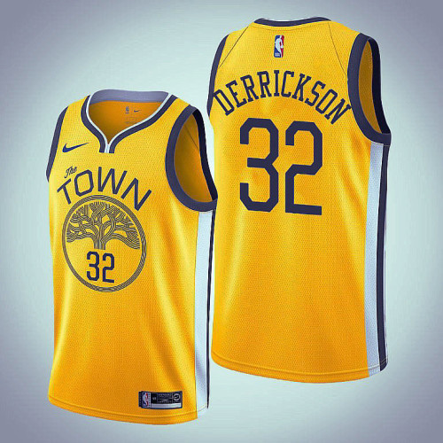 Marcus Derrickson Golden State Warriors #32 Earned Edition Yellow 2022 Champions Jersey Marcus Derrickson Golden State Warriors #32 Earned Edition Yellow 2022 Champions Jersey