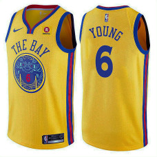 Golden State Warriors #6 Nick Young City Jersey