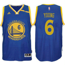 Golden State Warriors #6 Nick Young Blue Road Jersey