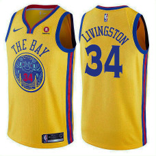 Golden State Warriors #34 Shaun Livingston Gold City 2022 Champions Jersey