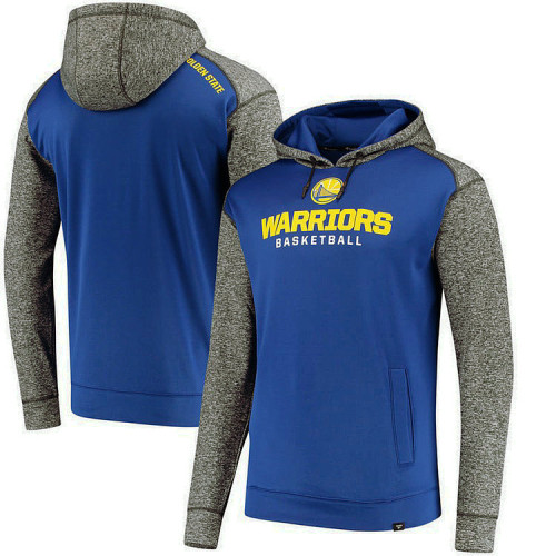 Golden State Warriors Royal Static Fleece Pullover Hoodie Golden State Warriors Royal Static Fleece Pullover Hoodie