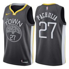 Golden State Warriors #27 Zaza Pachulia Gray Statement 2022 Champions Jersey