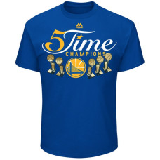 Golden State Warriors 2017 Champions Multi-Champs Royal T-Shirt Golden State Warriors 2017 Champions Multi-Champs Royal T-Shirt